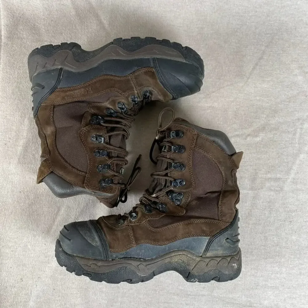 Rocky Mens Thinsulate 1000 Gram Winter Boots Size 6 Leather Waterproof Work Snow